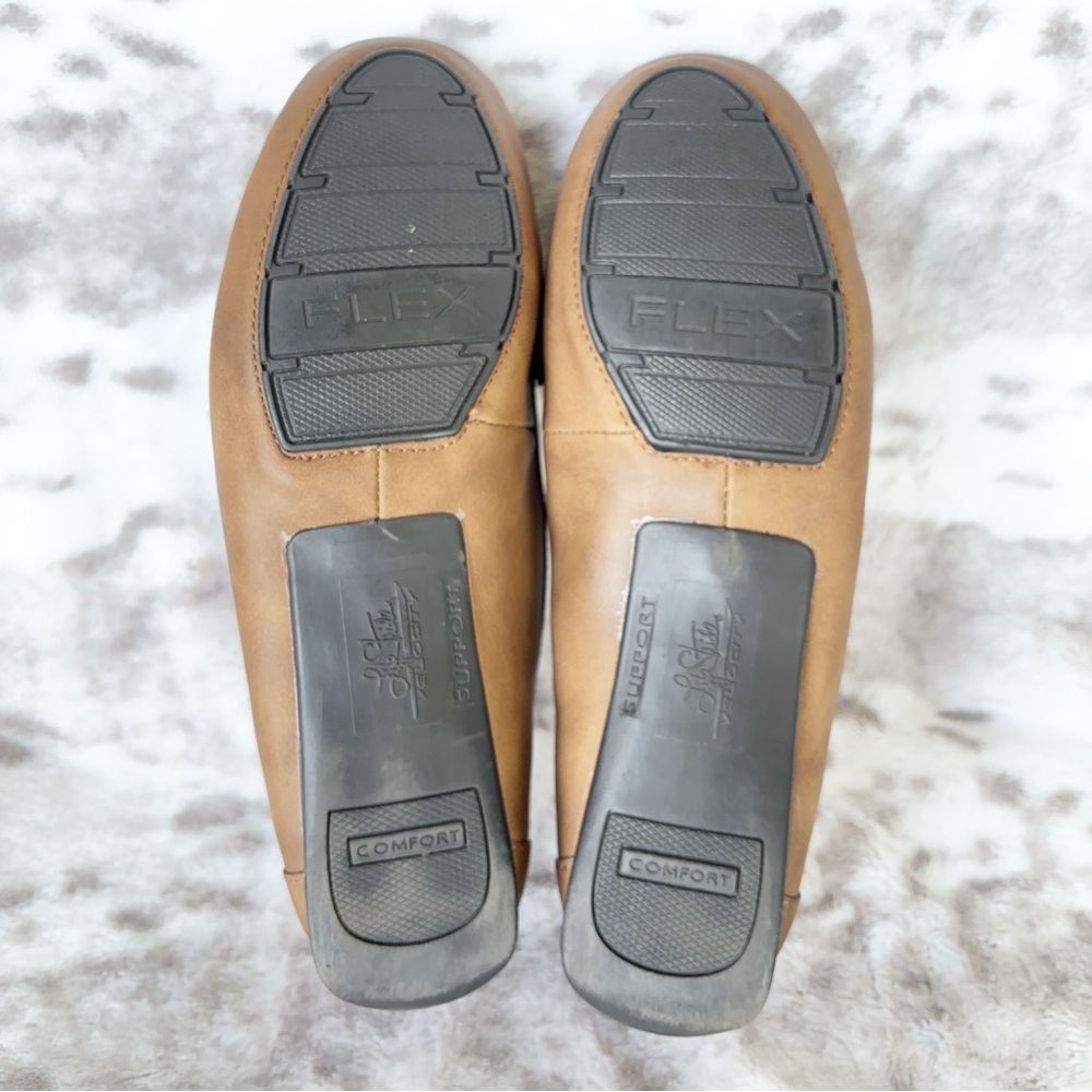LifeStride Velocity Tan Driving Loafers Gold Bit Comfort Flats | Size 8.5M - Picture 8 of 12